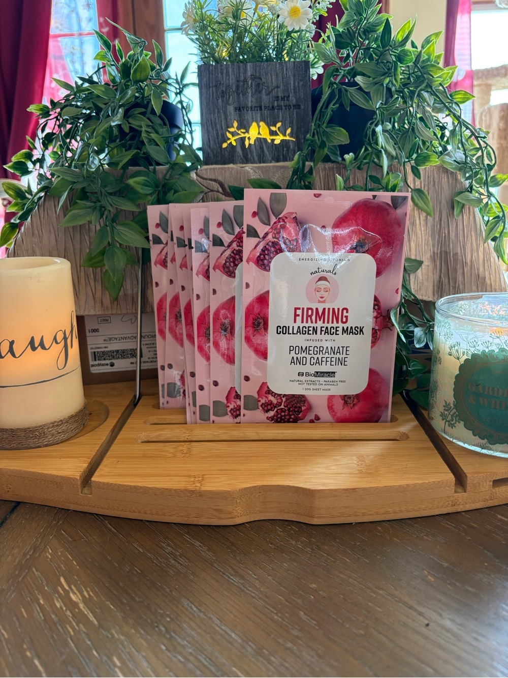 BIOMIRACLE BUNDLE OF 3 Firming Collagen Face Mask - Pomegranate and Caffeine